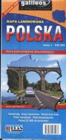 Okładka książki Polska mapa samochodowo-krajoznawcza. laminowana