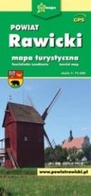 Powiat Rawicki. Mapa turystyczna. Autor: praca zbiorowa. Dadada.pl Okładka książki Powiat Rawicki. Mapa turystyczna