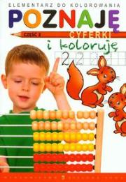 Poznaję cyferki i koloruję 2. Autor: Czyżowska Małgorzata. Dadada.pl Okładka książki Poznaję cyferki i koloruję 2
