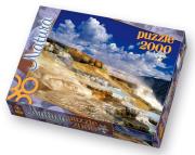 Okładka książki Puzzle 2000 Gorące Zródła, Park Yellowstone TREFL