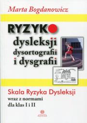 Okładka książki Ryzyko dysleksji dysortografii i dysgrafii.