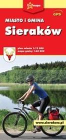 Sieraków - plan miasta, mapa gminy. Autor: praca zbiorowa. Dadada.pl Okładka książki Sieraków - plan miasta, mapa gminy