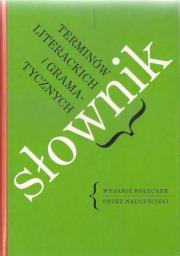 Okładka książki Słownik terminów literackich i gramatycznych