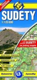 Okładka książki Sudety 1:120 000 Mapa laminowana