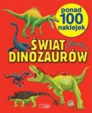 Okładka książki Świat dinozaurów ponad 100 naklejek