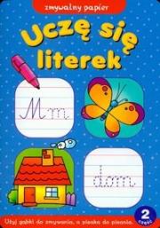 Uczę się literek 2. Autor: ZMYWALNY PAPIER. Dadada.pl Okładka książki Uczę się literek 2