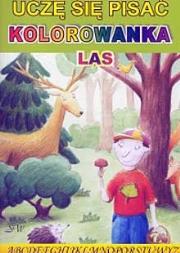 Okładka książki Uczę się pisać. Kolorowanka las