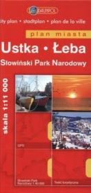 Okładka książki Ustka. Łeba. Słowiński Park Narodowy. Mapa turystyczna 1:11 000