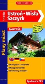 Okładka książki Ustroń, Wisła, Szczyrk plany miast