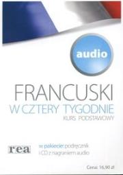 Okładka książki W 4 tygodnie  francuski biały audio REA