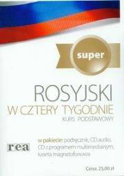W 4 tygodnie  rosyjski biały SUPER REA. Autor: Łukasik Inna. Dadada.pl Okładka książki W 4 tygodnie  rosyjski biały SUPER REA