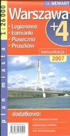 Okładka książki Warszawa plus 4 plan miasta
