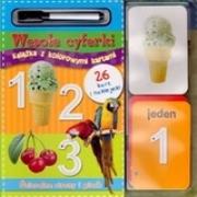 Okładka książki Wesołe cyferki. Książka z kolorowymi kartami