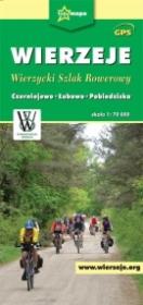 Wierzeje - Wierzycki Szlak Rowerowy. Mapa turystyczna. Autor: praca zbiorowa. Dadada.pl Okładka książki Wierzeje - Wierzycki Szlak Rowerowy. Mapa turystyczna