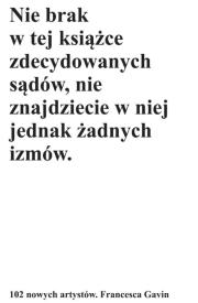Okładka książki 102 nowych artystów