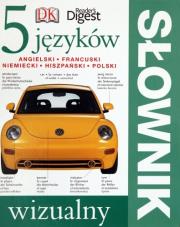 Okładka książki 5 języków. Słownik wizualny