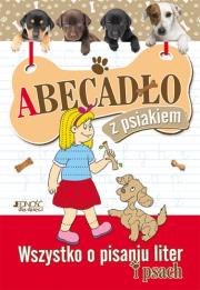 Abecadło z psiakiem. Autor: Dorota Skwark. Dadada.pl Okładka książki Abecadło z psiakiem
