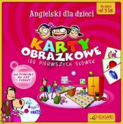 Ang. Karty obrazkowe 100 pierwszych słówek  EDGARD. Autor:   Praca zbiorowa. Dadada.pl Okładka książki Ang. Karty obrazkowe 100 pierwszych słówek  EDGARD
