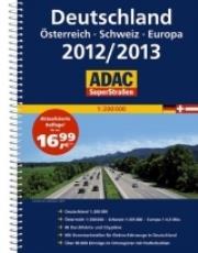 Okładka książki Atlas samochodowy Niemcy  Austria Szwajcaria  Europa  ADAC