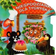 Chatka pełna zwierząt. Niespodzianka dla tygryska. Autor: praca zbiorowa. Dadada.pl Okładka książki Chatka pełna zwierząt. Niespodzianka dla tygryska