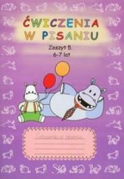 Okładka książki Ćwiczenia w pisaniu 5-6 lat zeszyt 5