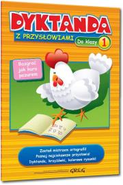 Dyktanda z przysłowiami do klasy 1 GREG. Autor: Marta Kurdziel. Dadada.pl Okładka książki Dyktanda z przysłowiami do klasy 1 GREG