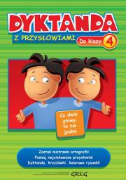 Dyktanda z przysłowiami do klasy 4 GREG. Autor: Zawadzka Joanna. Dadada.pl Okładka książki Dyktanda z przysłowiami do klasy 4 GREG