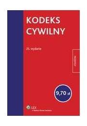 Okładka książki Kodeks cywilny wyd.25. Stan prawny na 31.07.2012 r.