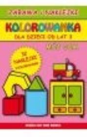 Okładka książki Kolorowanka dla dzieci od lat 3. Mój dom + naklejki