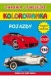 Kolorowanka. Pojazdy + naklejki. Autor: Tonder Krzysztof. Dadada.pl Okładka książki Kolorowanka. Pojazdy + naklejki