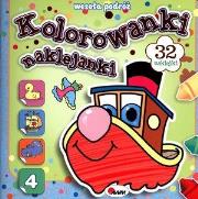 Okładka książki Kolorowanki naklejanki. Wesoła podróż