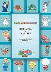 Kolorowe rymowanki przeczytaj i narysuj. Autor: Dorota Skwark. Dadada.pl Okładka książki Kolorowe rymowanki przeczytaj i narysuj