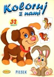 Koloruj z nami. Piesek PASJA. Autor:   Praca zbiorowa. Dadada.pl Okładka książki Koloruj z nami. Piesek PASJA