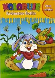 Koloruję Królestwo Roślin - Królik. Autor: praca zbiorowa. Dadada.pl Okładka książki Koloruję Królestwo Roślin - Królik