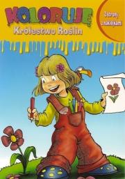 Koloruję Królestwo Roślin - Kwiat. Autor: praca zbiorowa. Dadada.pl Okładka książki Koloruję Królestwo Roślin - Kwiat