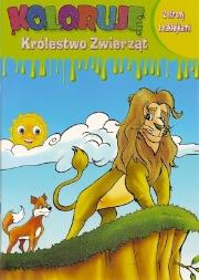 Koloruję Królestwo Zwierząt - Lew. Autor: praca zbiorowa. Dadada.pl Okładka książki Koloruję Królestwo Zwierząt - Lew