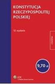 Okładka książki Konstytucja Rzeczypospolitej Polskiej. Przepisy Wyd. 12