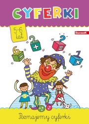 Okładka książki KSIAZECZKA EDUKACYJNA CYFERKI 5-6 LAT-DANM
