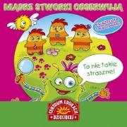 Okładka książki Mądre stworki obserwują. Książka z nalepkami