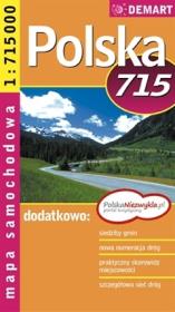 Okładka książki Mapa sam. POLSKA 1:715 000 DEMART
