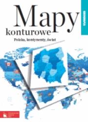 Okładka książki Mapy konturowe - Geografia w.2012 PWN