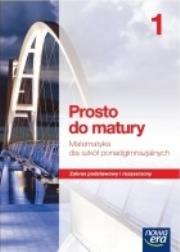 Okładka książki Matematyka LO 1 Prosto do matury Podr ZPiR w.2012