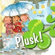 Plusk! - jak oszczędzać wodę. Autor: Jimenez Nuria, Jimenez Empar, Rosa M.Curto. Dadada.pl Okładka książki Plusk! - jak oszczędzać wodę