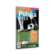 Okładka książki Polska 1:715 TYS. Euro. Mapa lamininowana