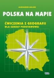 Okładka książki Polska na mapie - ćwiczenia z geografii SP