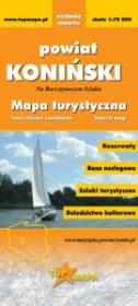 Powiat Koniński - mapa turystyczna. Autor: skala 1:70 000. Dadada.pl Okładka książki Powiat Koniński - mapa turystyczna