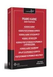 Okładka książki Prawo karne. Zbiór przepisów. Stan prawny na 20.07.2012 r.