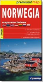 Okładka książki Premium!map Norwegia 1:1 200 000 m. samoch