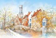 Okładka książki Puzzle 1000 Bruges, Groenerei - Francja CASTOR