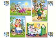 Okładka książki Puzzle 4w1 Little Red Riding Hood